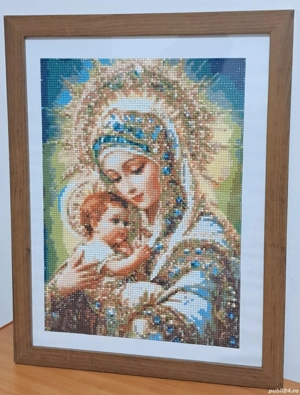 Icoană cu diamante 5D, 30x40 cm 