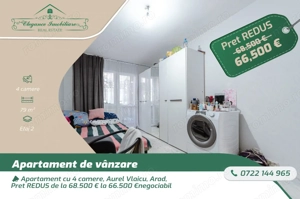 Apartament cu 4 camere, zona Aurel Vlaicu, Arad