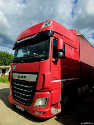 Vând ansamblu complet mega Daf xf an 2018, semiremorcă Krone 2015  - imagine 2