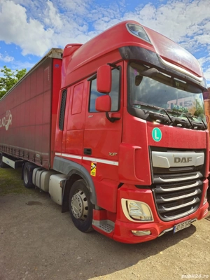 Vând ansamblu complet mega Daf xf an 2018, semiremorcă Krone 2015