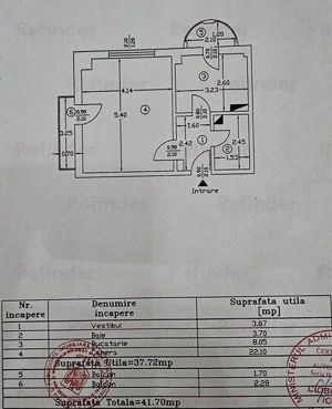 Vanzare garsoniera 42mp utili | Decebal - Calea Calarasilor | bloc mixt 1996 anvelopat | stradal |   - imagine 3