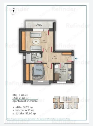 vanzare apartament 2 camere,  Nicolae Grigorescu, bloc 2025 in constructie,  etaj 1 3, decomandat, 5 - imagine 5