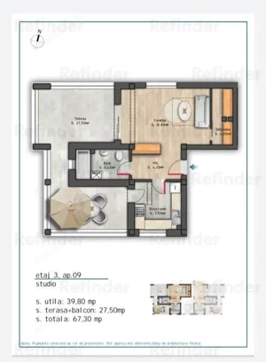 vanzare apartament 2 camere,  Nicolae Grigorescu, bloc 2025 in constructie,  etaj 1 3, decomandat, 5 - imagine 14