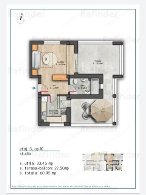 vanzare apartament 2 camere,  Nicolae Grigorescu, bloc 2025 in constructie,  etaj 1 3, decomandat, 5 - imagine 7
