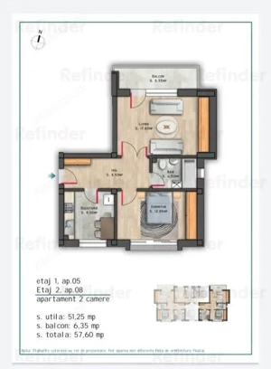 vanzare apartament 2 camere,  Nicolae Grigorescu, bloc 2025 in constructie,  etaj 1 3, decomandat, 5 - imagine 9