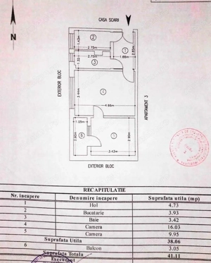 țApartament cu 2 camere de vânzare în zona Mioritei - imagine 15