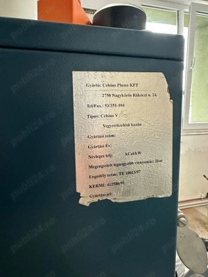 Centrala termica pe lemne Celsius V 16 KV in stare exceptionala
