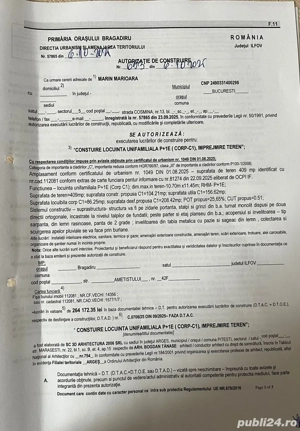 vând teren cu autorizație  - imagine 3