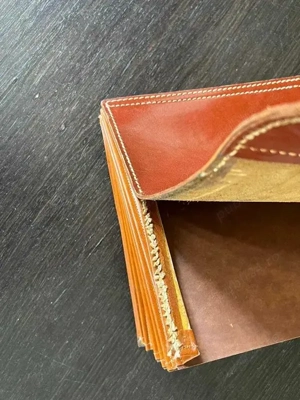 Servieta piele cca 1950 - imagine 4