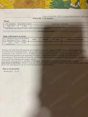 Teren intravilan Suncuius 1400 mp - imagine 3