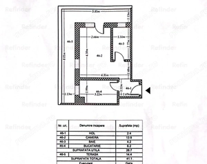 Garsoniera | Titan Trapezului | 41,1 mp | bloc 2020 | - imagine 14