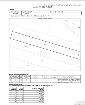 Vând  teren  Extravilan  Giroc   - imagine 2