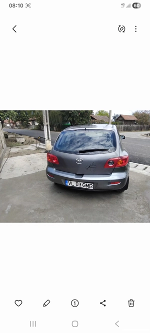 mazda 3 din 2004 motor  1,6 benzina acte valabile  - imagine 3