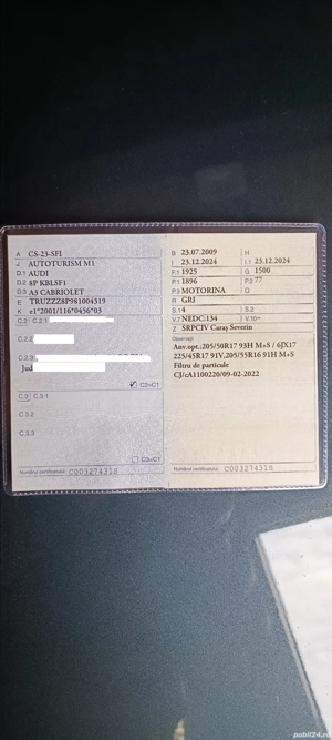 Audi A3 cabrio in stare impecabila  - imagine 7