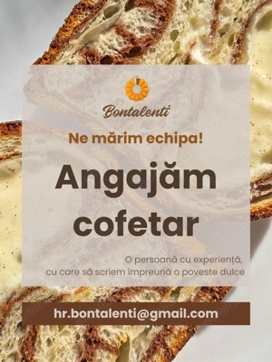 Bontalenti angajează cofetar cu experiență