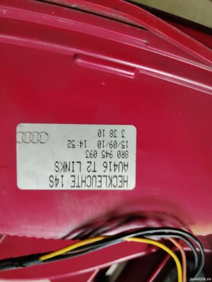 vând lampa stop stânga Audi Q 5 an 2009 pana 2014 - imagine 3