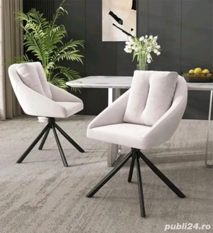 Set masă și 6 scaune ergonomice 