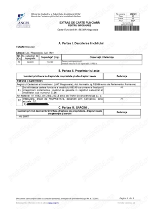 Teren intravilan Mogosoaia - imagine 2