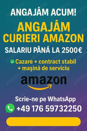 locuri de muncă în germania   șofer curier amazon!