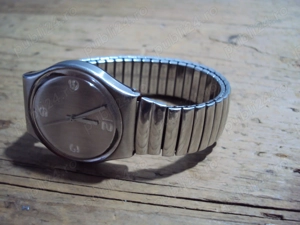 ceas Swatch Swiss Made cadran metalic