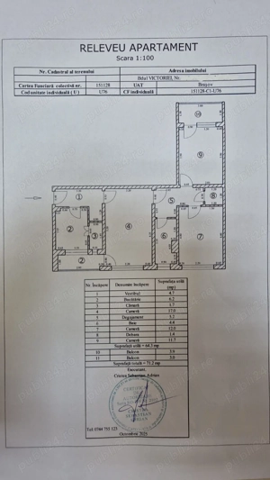 Apartament spatios 3 camere , etaj 1, Centrul Civic, B-dul Victoriei - imagine 8