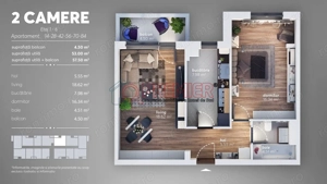 Ocazie ! Dealul Cucului - apartament 2 cam - imagine 2
