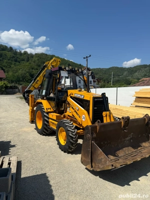 Persoana fizica vand Caterpillar 428B 4x4 cu blocanti si 3 cupe - imagine 3