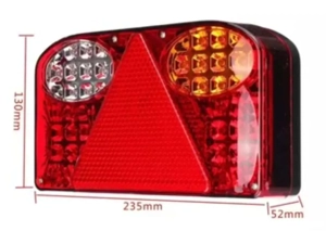 Set 2 Lampi stop remorca platforma pe  LED voltaj 12v 24v   - imagine 5