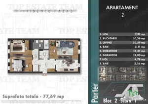 Super pret la plata integrala! Apartament 3 camere bloc nou Berceni Parc Tudor Arghezi