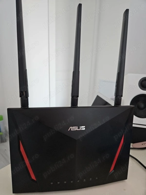 Router Wireless ASUS RT-AC86U, AC2900, Dual-Band, AiMesh, AiProtection Pro, 3 antene Wi-Fi