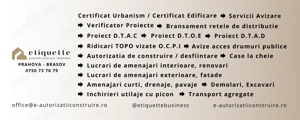 Arhitectura si Urbanism - AUTORIZATIE Constructie Demolare, Avize, Acorduri prin Cert. Urbanism