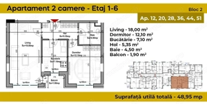 Apartament 2 Camere, PROMOTIE! - imagine 2 Apartament 2 Camere, PROMOTIE! - imagine 2