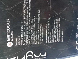 Multicooker MYRIA MY4450, 6l, 1000W, 14 programe, argintiu-negru - imagine 4