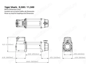 OCAZIE! Troliu electric Superwinch Tiger Shark 11500lbs (trage 5216kg) - imagine 2