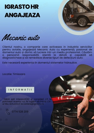 Igrasto HR Angajeaza Mecanic Auto