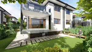 Casă modernă 192 mp, 6 camere, Living, Bucatarie, ansamblu premium - imagine 4