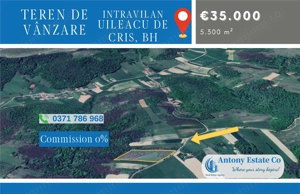 Teren extravilan, de vanzare, Uileacu de Cris, Bihor