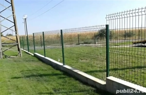 gard din plasă bordurată