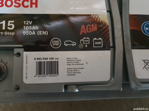 Acumulator BOSCH cu start - stop - imagine 2