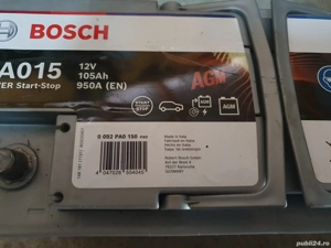 Acumulator BOSCH cu start - stop - imagine 3