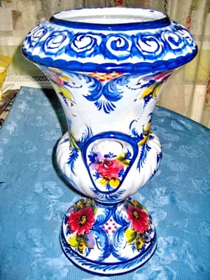 7012-Amfora mare PORTUGAL portelan-ceramica stare foarte buna. Piesa mai rara DEOSEBIT REALIZATA.