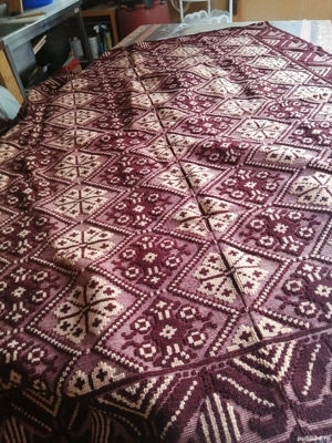 Coverturi pat din lana de oaie cusute manual!  - imagine 3