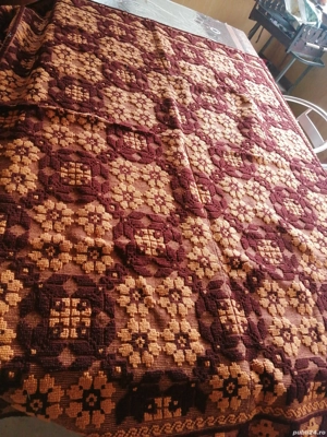 Coverturi pat din lana de oaie cusute manual!  - imagine 4