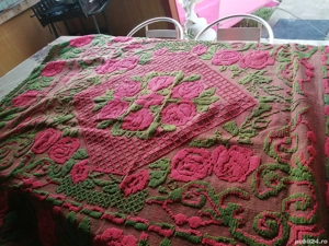 Coverturi pat din lana de oaie cusute manual!  - imagine 5