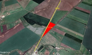 2,70 ha teren la intrarea in com Sagu, front stradal mare