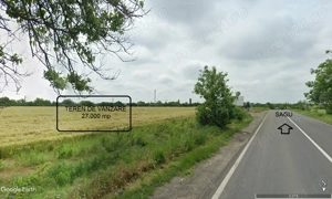 2,70 ha teren la intrarea in com Sagu, front stradal mare - imagine 3