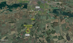 2,70 ha teren la intrarea in com Sagu, front stradal mare - imagine 2