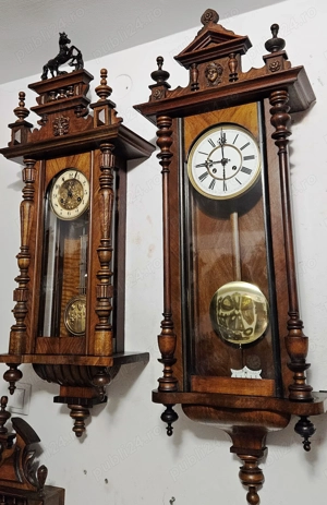 Ceas de perete cu pendula  anii 1890 -1900