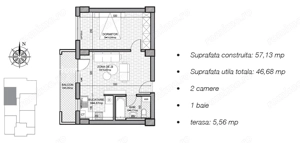 Apartament 2 camere 46 mp | Baneasa | Bloc nou | Mobilat si utilat |  - imagine 8