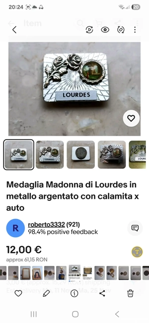 Moneda aniversara jubilaeum ad 2000 notre damme de lourdes - imagine 3